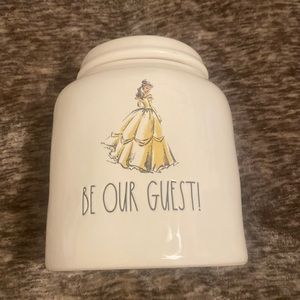 Rae Dunn Be Our Guest‎ Disney Disney Princess Ceramic Jar Beauty And The Beast